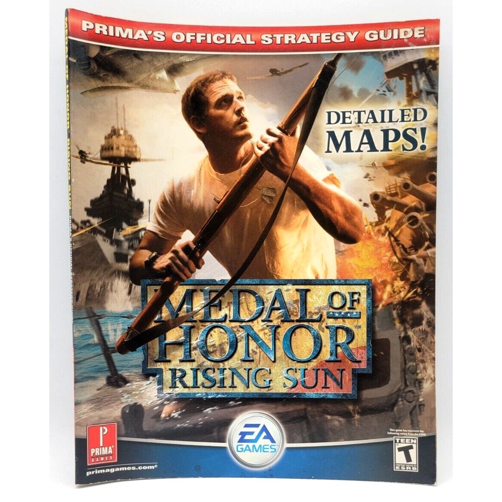 Prima Games Official Strategy Guide Book Detailed Maps Medal of Honor Rising Sun